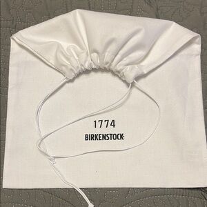 Birkenstock White Drawstring Logo Dust Bag